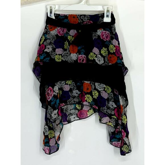 Disney D-Signed Asymmetrical Floral High Low Skirt - Picture 1 of 8